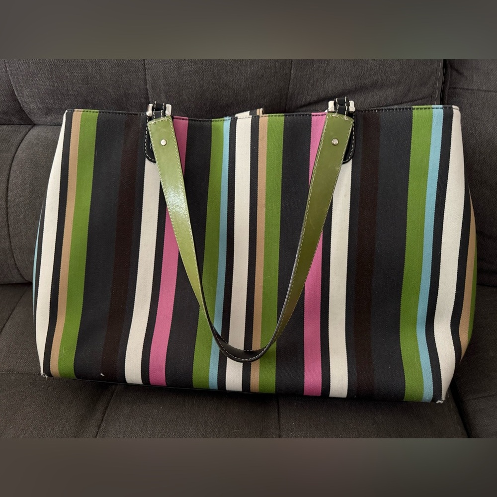 Striped Multicolor Tote Bag by Kate Spade